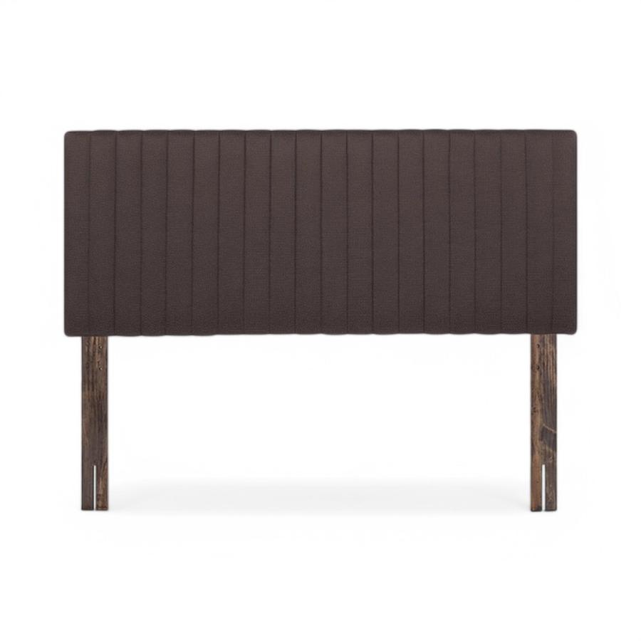Respaldo De Cama Rosen Lucio Tela 2 Plazas Café