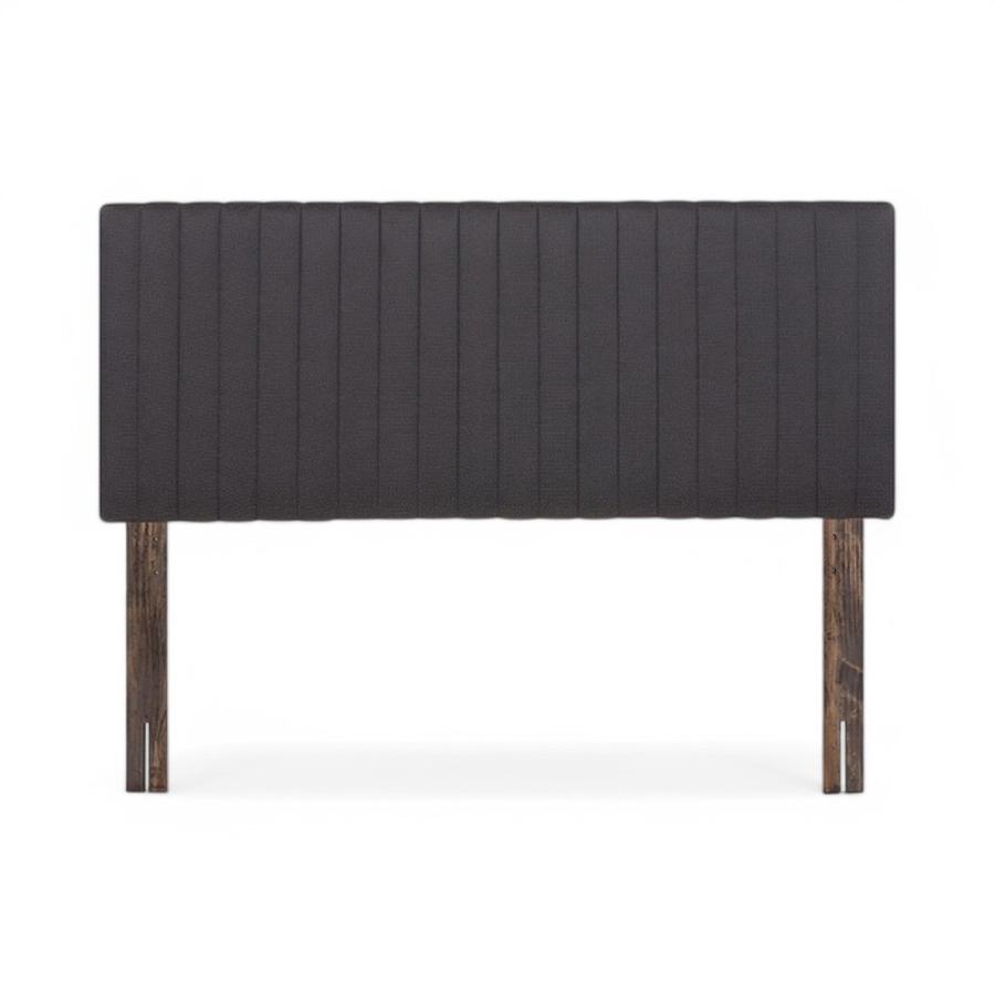 Respaldo De Cama Rosen Lucio Tela 2 Plazas Gris
