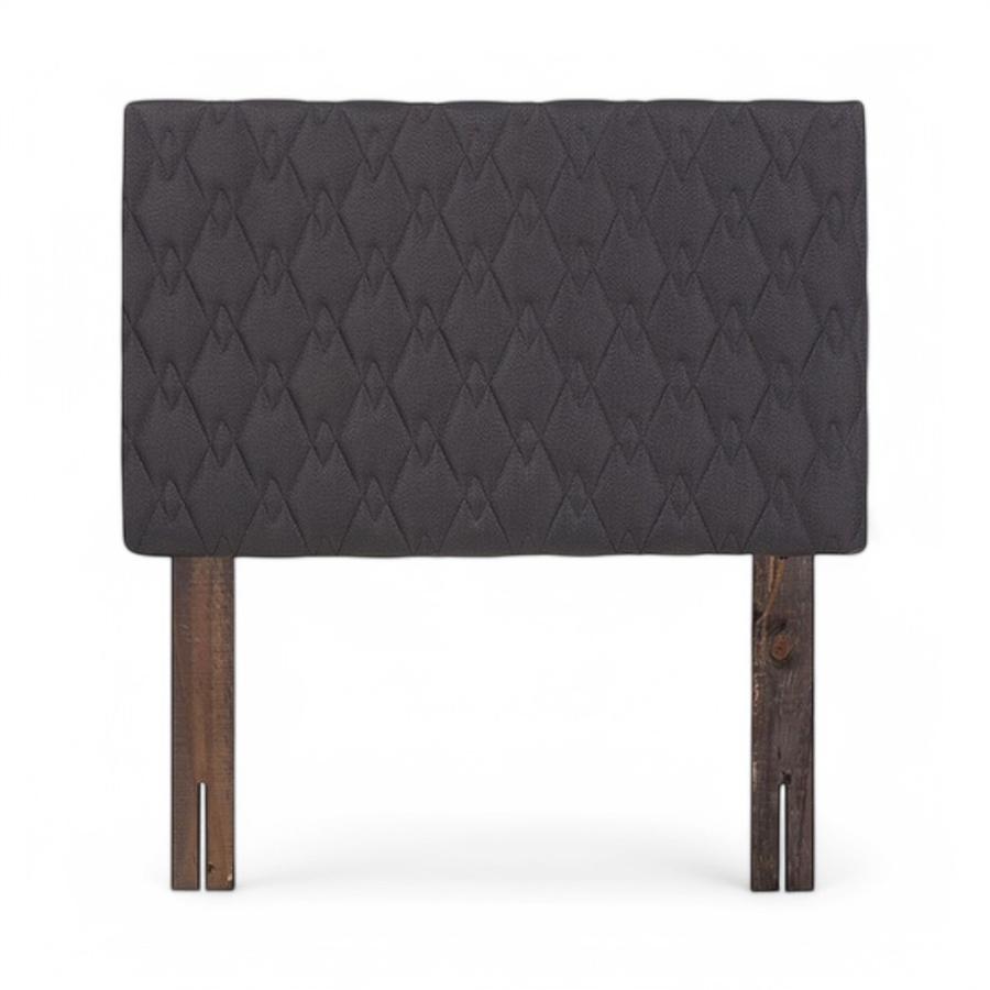Respaldo De Cama Rosen Ivar Tela 1.5 Plazas Gris