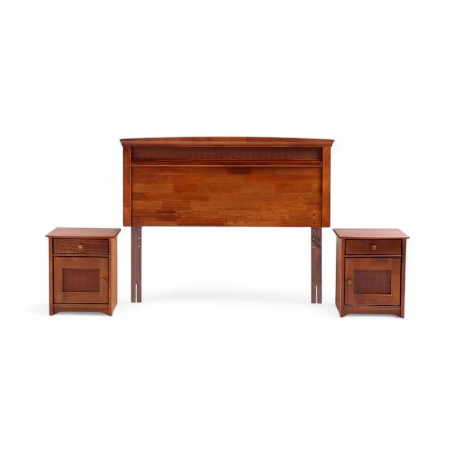 Set Muebles Rosen Veneto Madera 2 Plazas Café