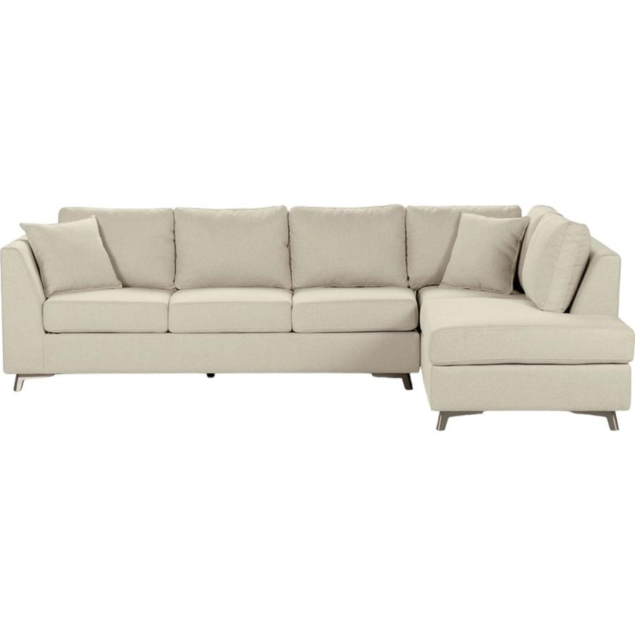 Sofá Seccional Rosen Carter Derecho Tela Beige