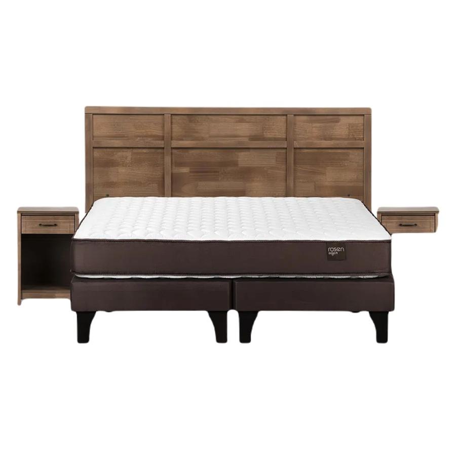 Cama Rosen Europea Pratta 1.50X2.00 Base Dividida Robin Tostado