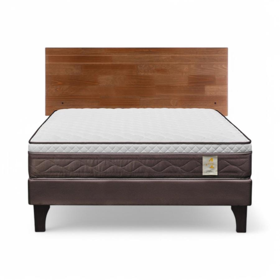 Cama Rosen New Style 4 Plus 2 Plazas + Respaldo Tabor