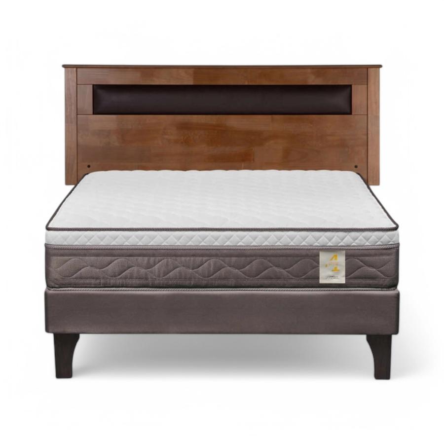 Cama Rosen New Style 4 Plus Full + Respaldo Ferrara