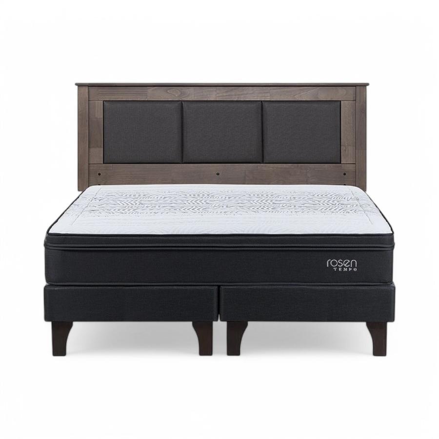 Cama Rosen Tempo King Dividida + Respaldo Rachel