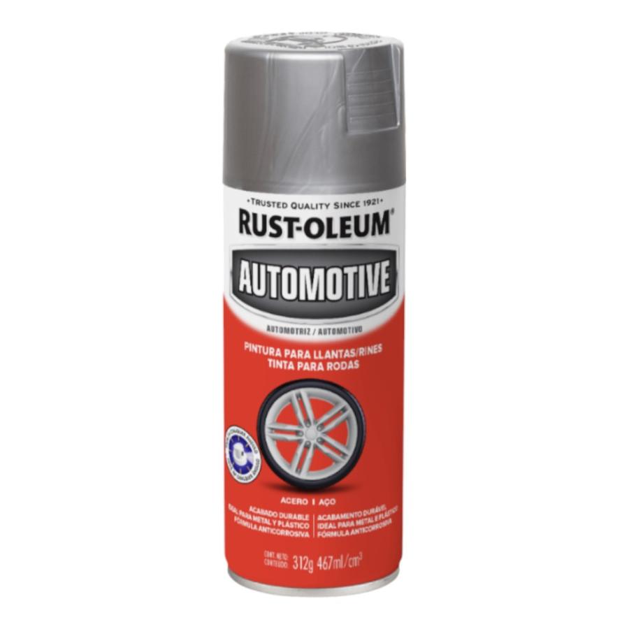 Pintura en Spray Llantas Acero Satinado Rust-Oleum 467 ml