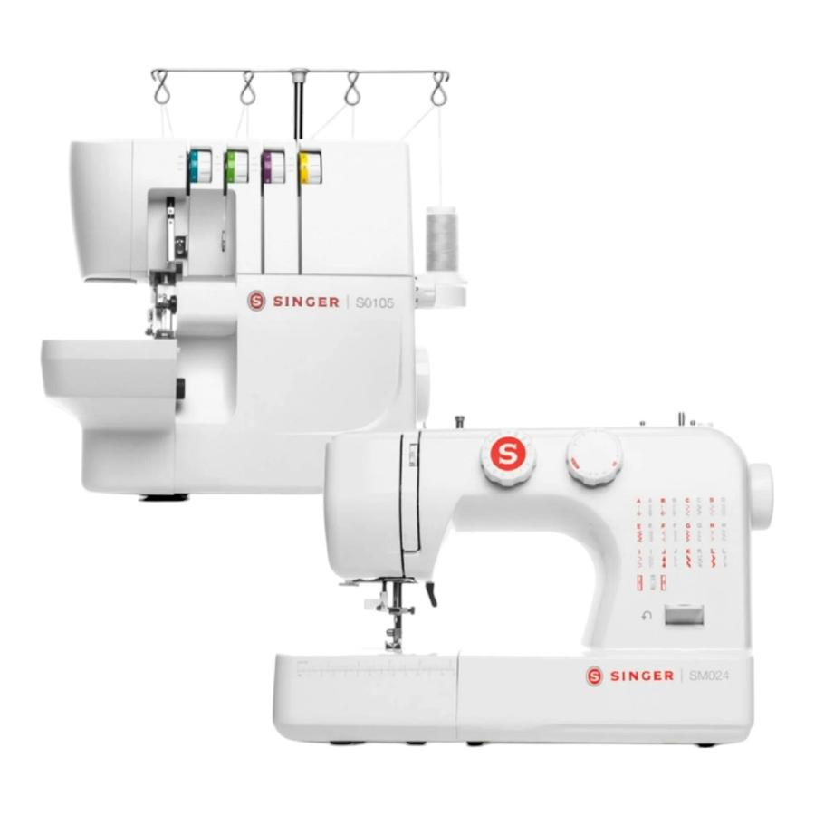 Combo Máquina de Coser Singer SM024 + Overlock S0105
