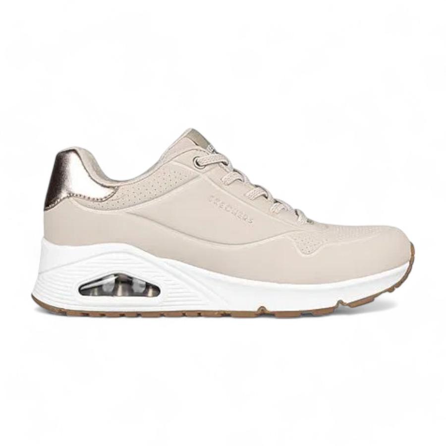 Zapatillas Mujer Skechers Uno BeigeBeige 35 Ch