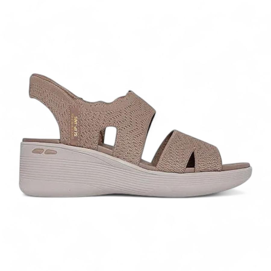 Sandalias Mujer Skechers Slip Ins Pier Lite BeigeBeige 35 Ch