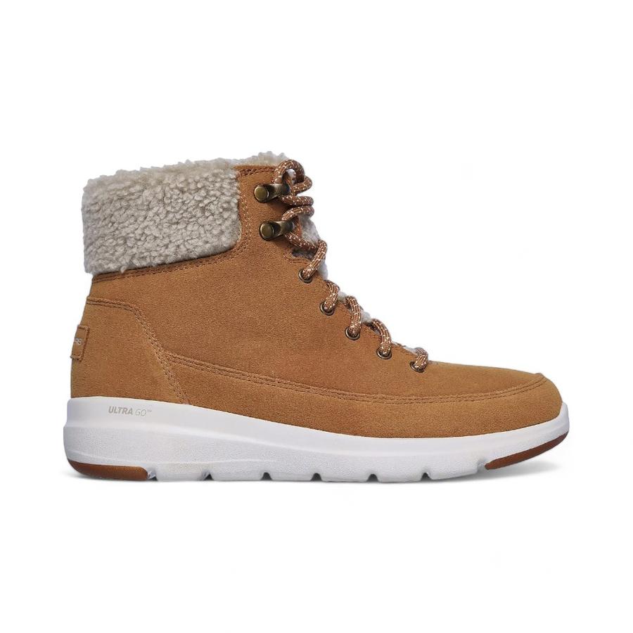 Botines Mujer Skechers Glacial Ultra Chiporro CaféCafe 35 Ch
