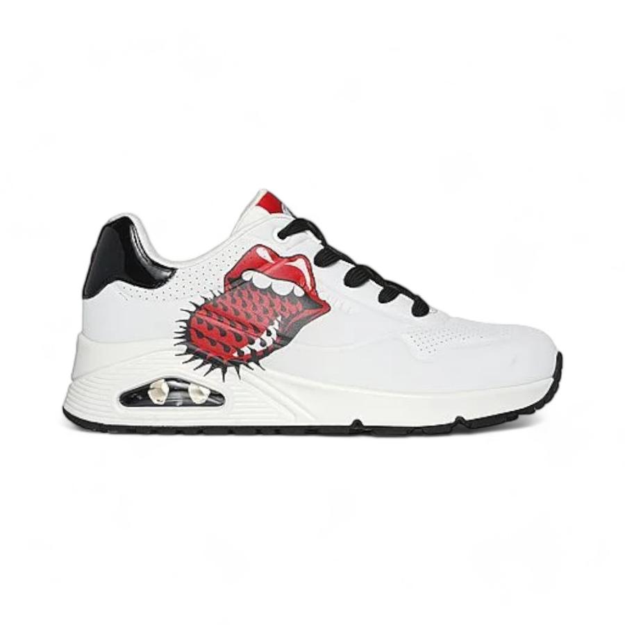 Zapatillas Mujer Skechers Uno Rolling Stones Single! Blanco