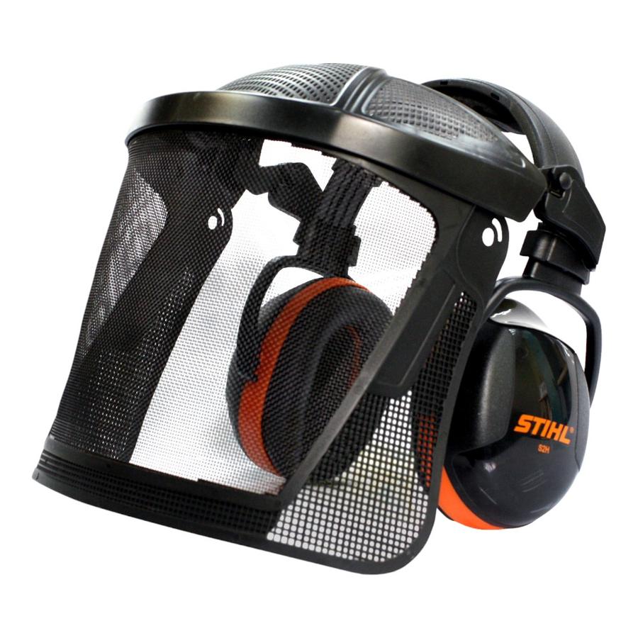 Protector Facial Jardín Stihl Con Audífonos Negro
