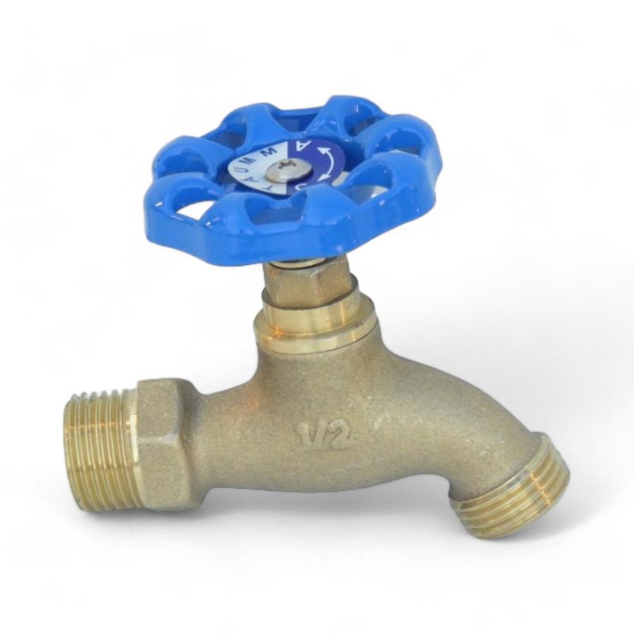 Llave Para Jardin Taumm 1/2" He-He Azul