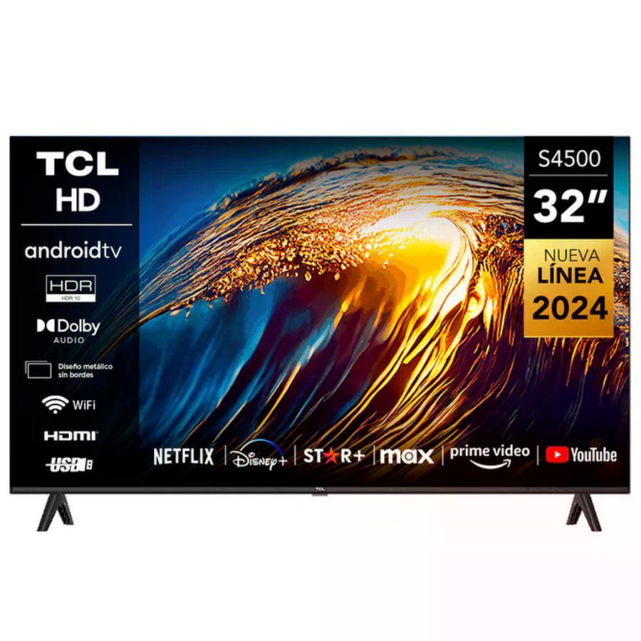 Smart Tv Led 32" HD Android Tv TCL 32S4500A Negro